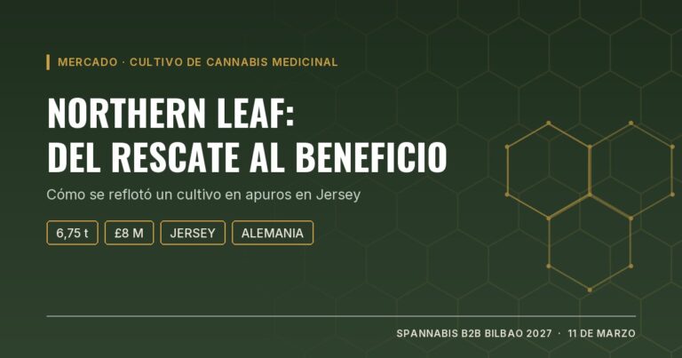 Portada: Northern Leaf, del rescate al beneficio. Cultivo de cannabis medicinal en Jersey con 6,75 toneladas y exportación a Alemania