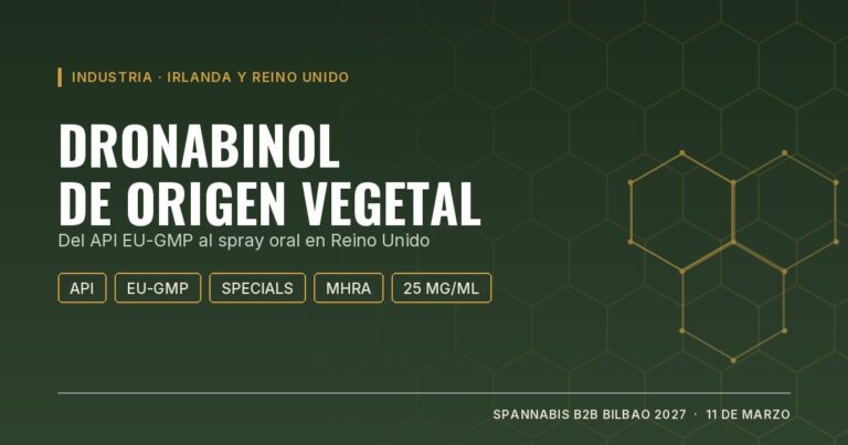 Portada: dronabinol de origen vegetal, del API EU-GMP irlandés al spray oral en Reino Unido