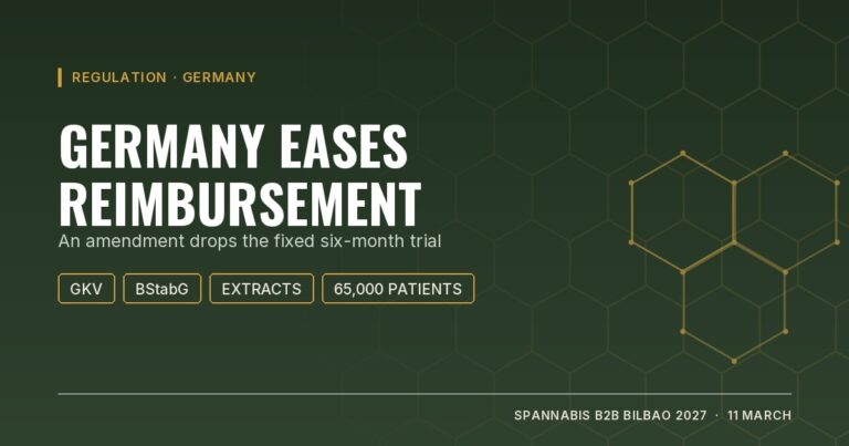 Cover: Germany eases medical cannabis reimbursement, amendment to the six-month trial